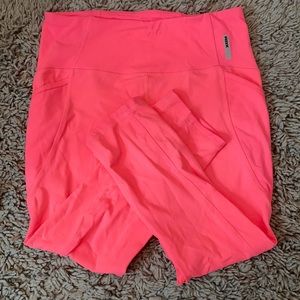 Neon pink leggings